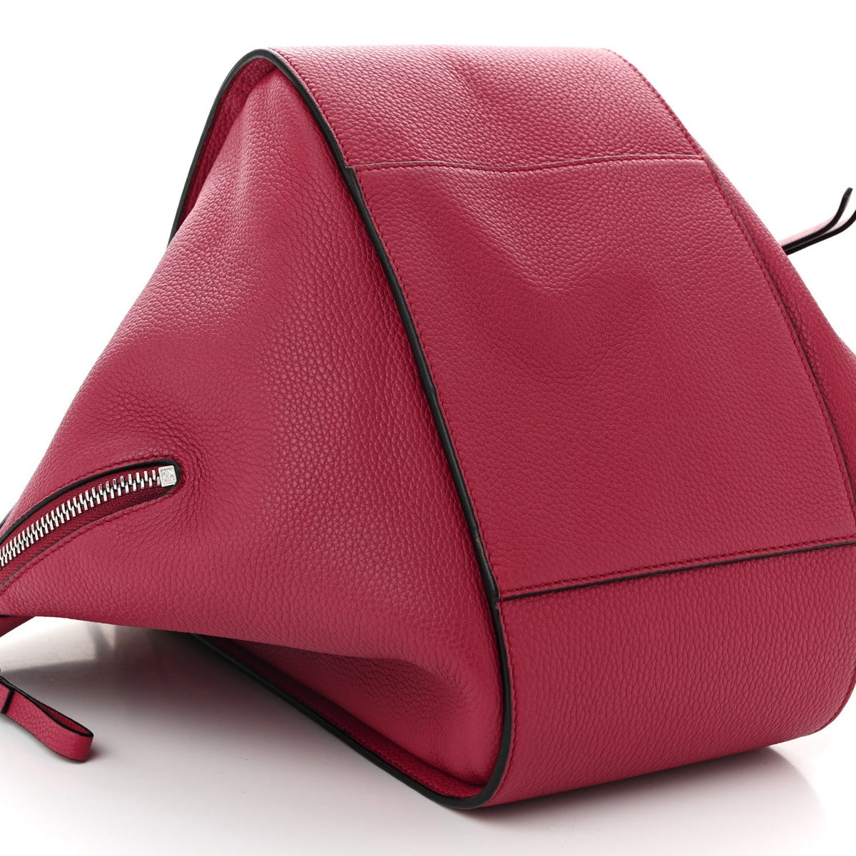 Grained Calfskin Small Hammock Shoulder Bag Raspberry