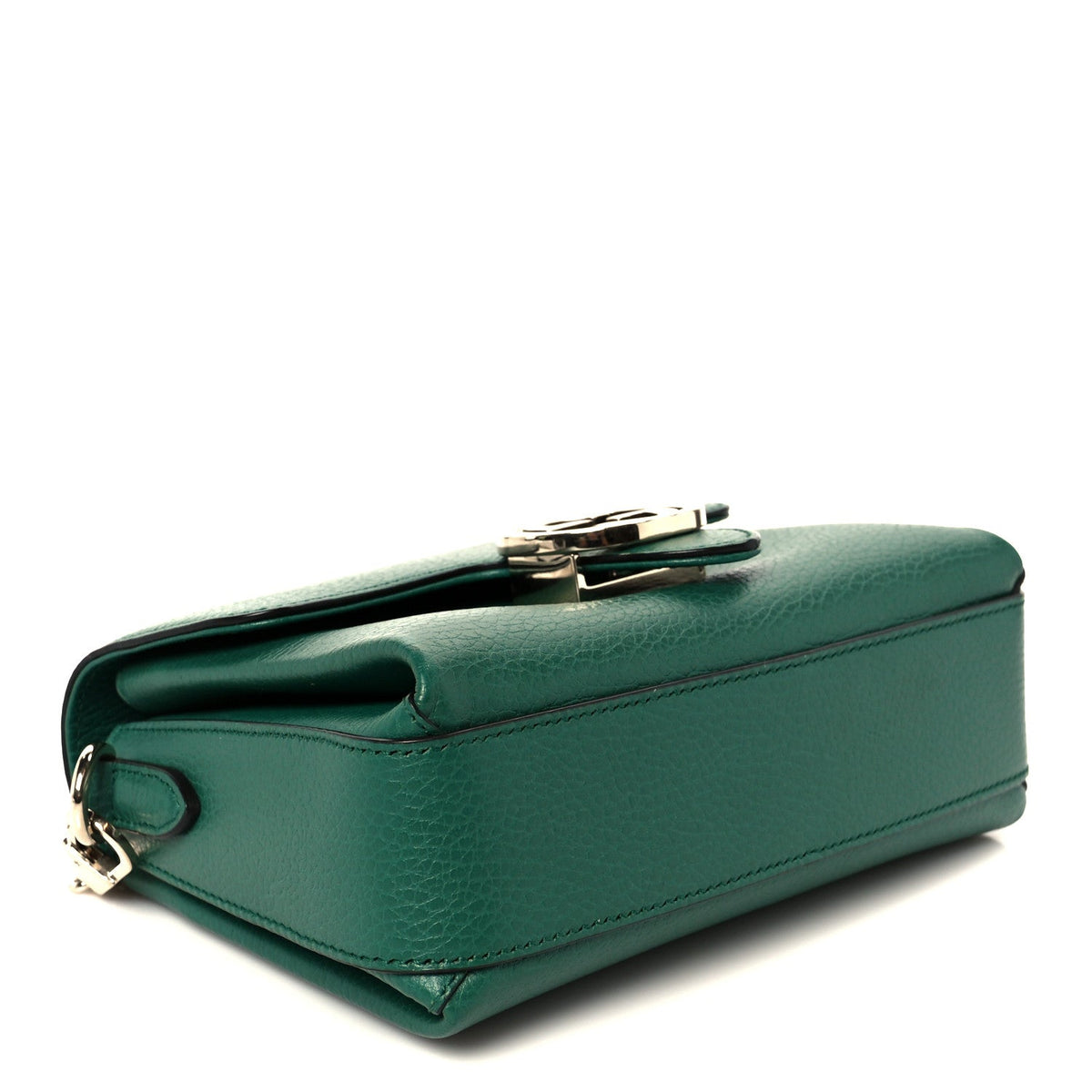 Dollar Calfskin Interlocking G Crossbody Bag Emerald