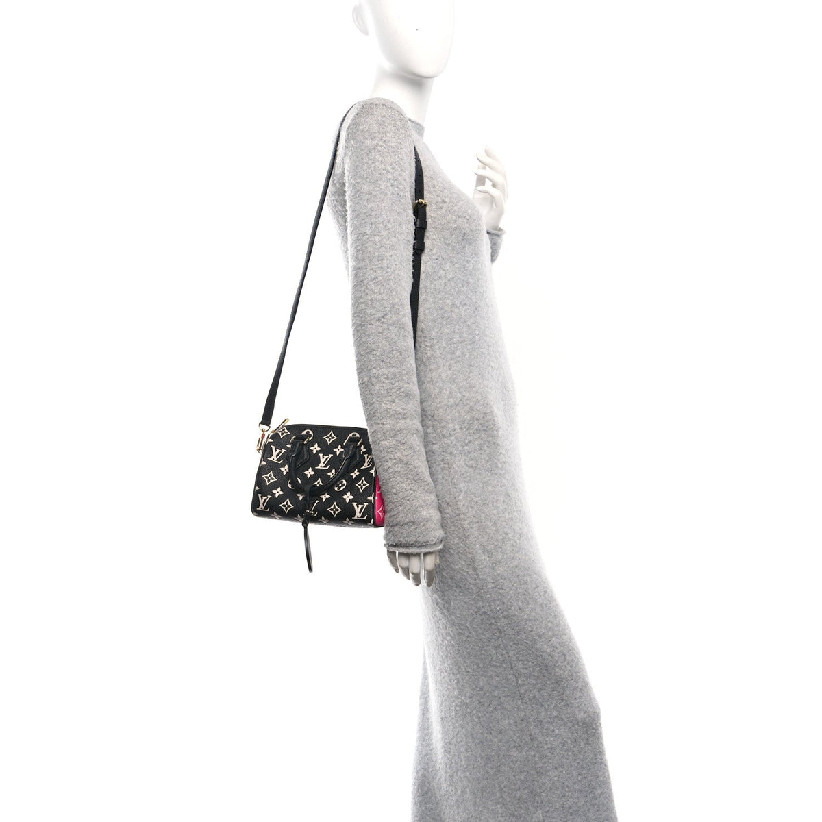 Empreinte Monogram Spring in the City Speedy Bandouliere 20 Black White Pink