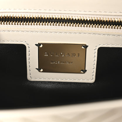Nappa Serpenti Forever Chain Diamond Blast Shoulder Bag Ivory Gold