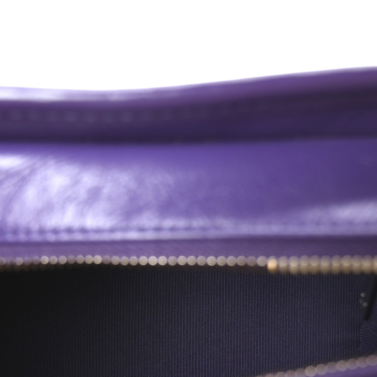 Aged Calfskin Chevron Quilted Small Gabrielle Hobo Purple