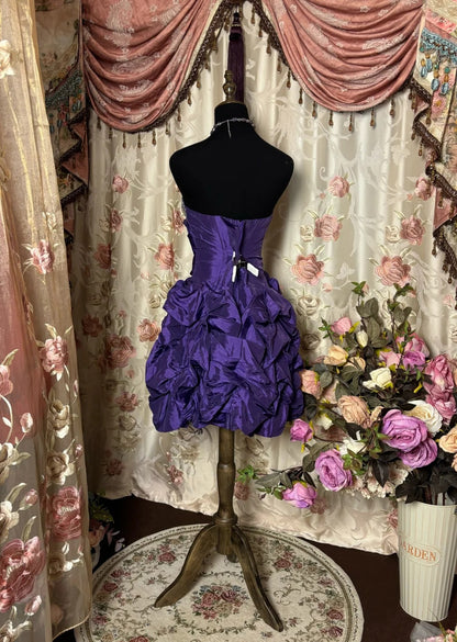 Charming Homecoming Dress Sweetheart Fold Cascade Rinestone Prom Dress Back to School Outfits Party Dress  D6143