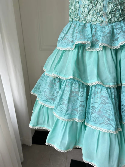 Stunning Homecoming Dress Sweeetheart Cascade Back to School Outfits Party Dress  D6488