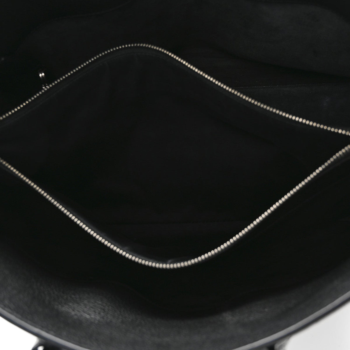 Grained Calfskin Large Souple Sac De Jour Black