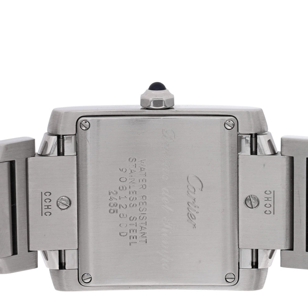 Stainless Steel 25mm Tank Francaise Quartz Watch