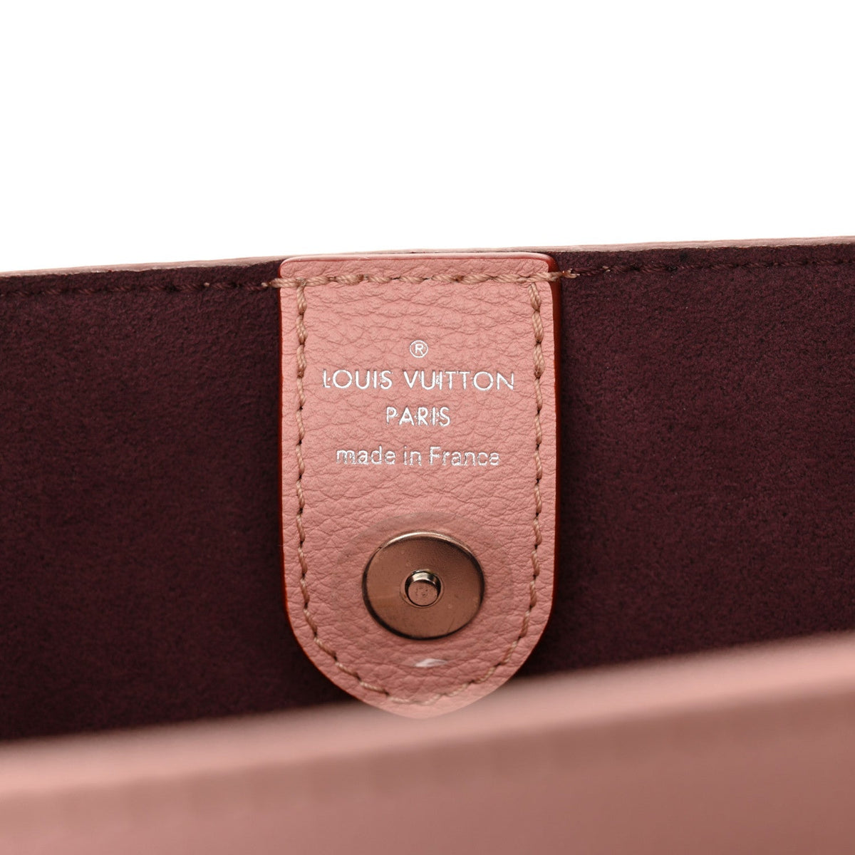 Calfskin Lockmeto Rose Poudre