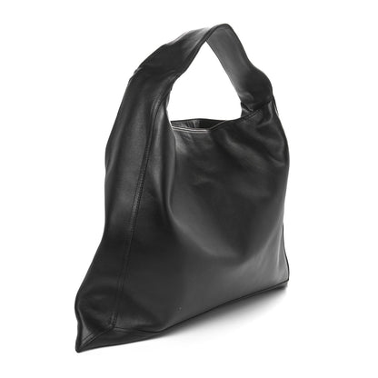 Silky Calfskin Large Hop Black
