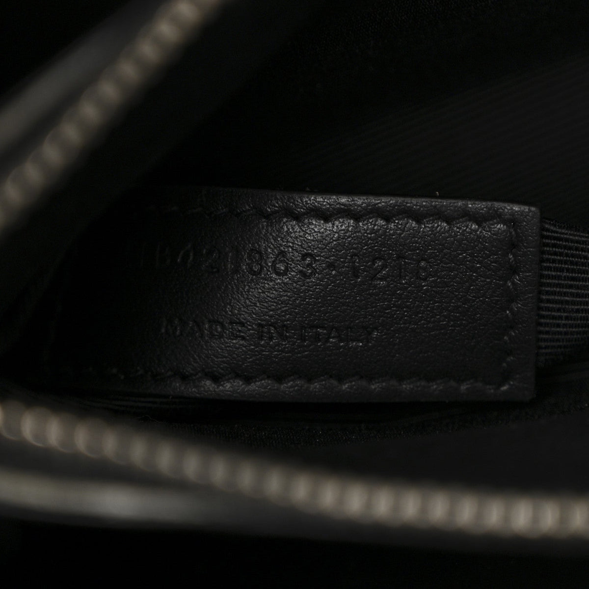 Calfskin Crocodile Embossed Baby Sac De Jour Black
