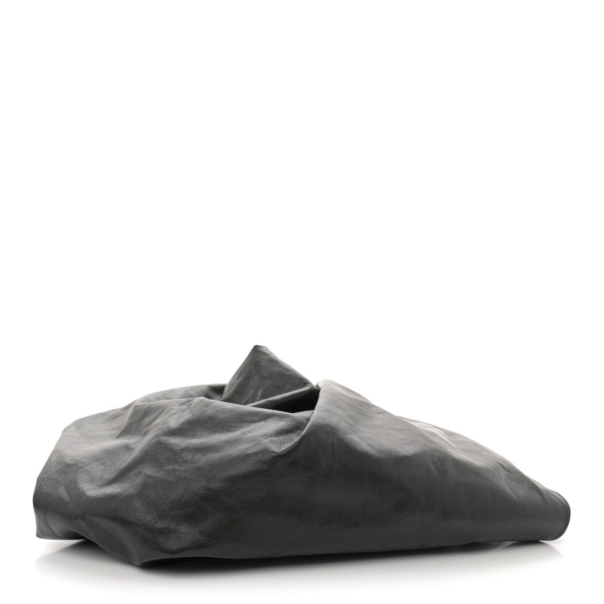 Calfskin Foulard Shoulder Bag Black