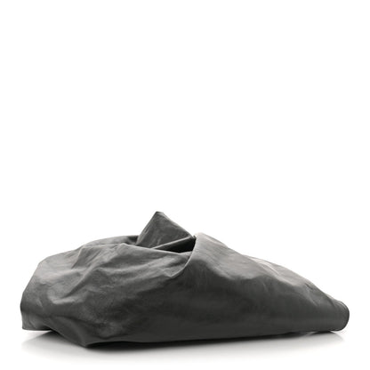 Calfskin Foulard Shoulder Bag Black