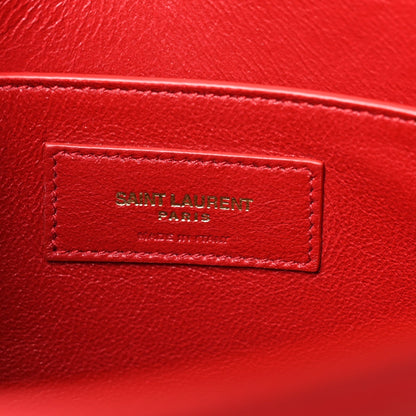 Smooth Calfskin Manhattan Shoulder Bag Rouge Eros