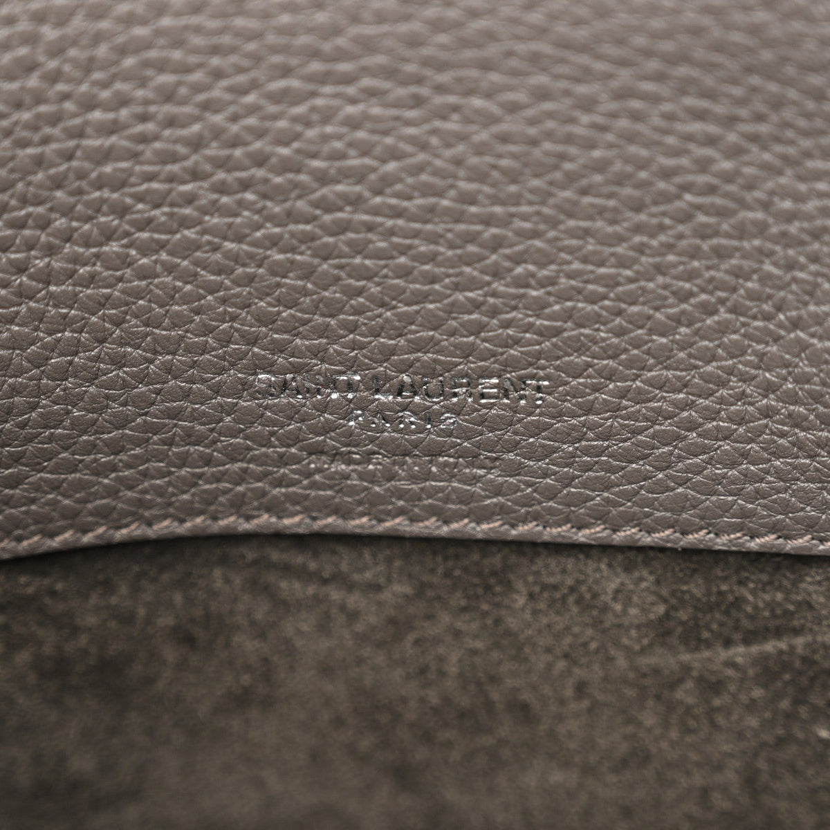 Grained Calfskin Nano Supple Sac De Jour Fog