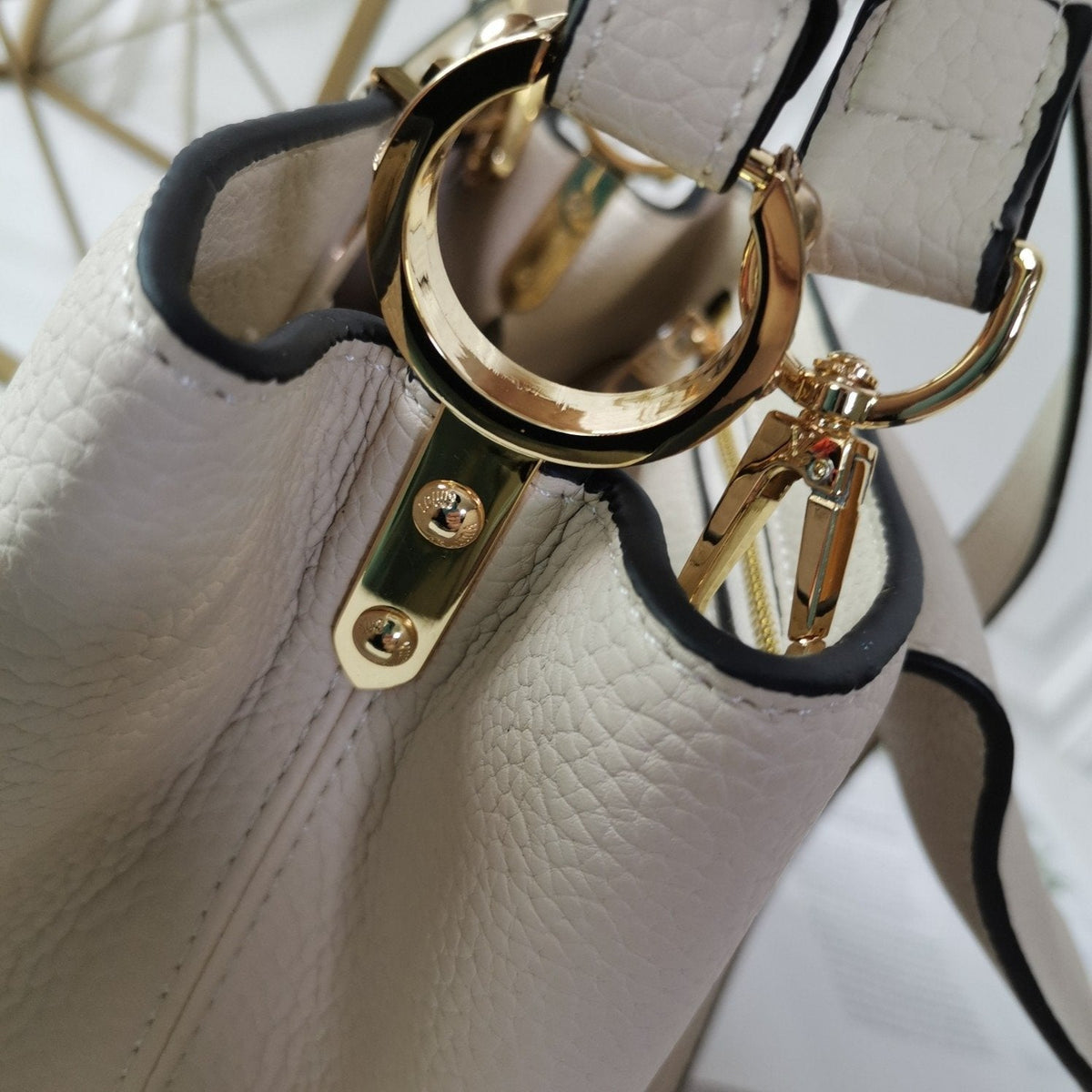 Louis Vuitton Capucines Eggshell