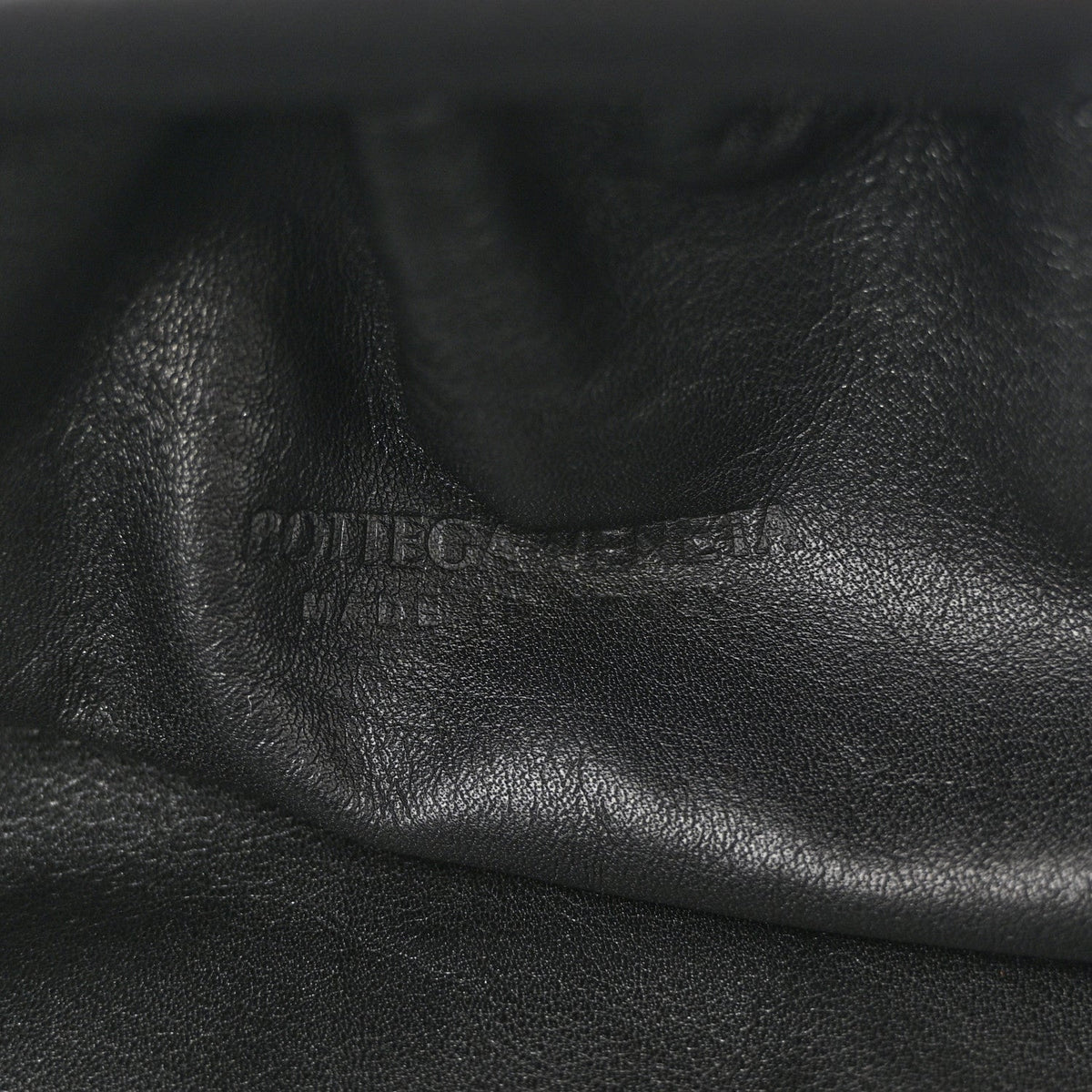 Smooth Butter Calf The Pouch Oversized Clutch Black