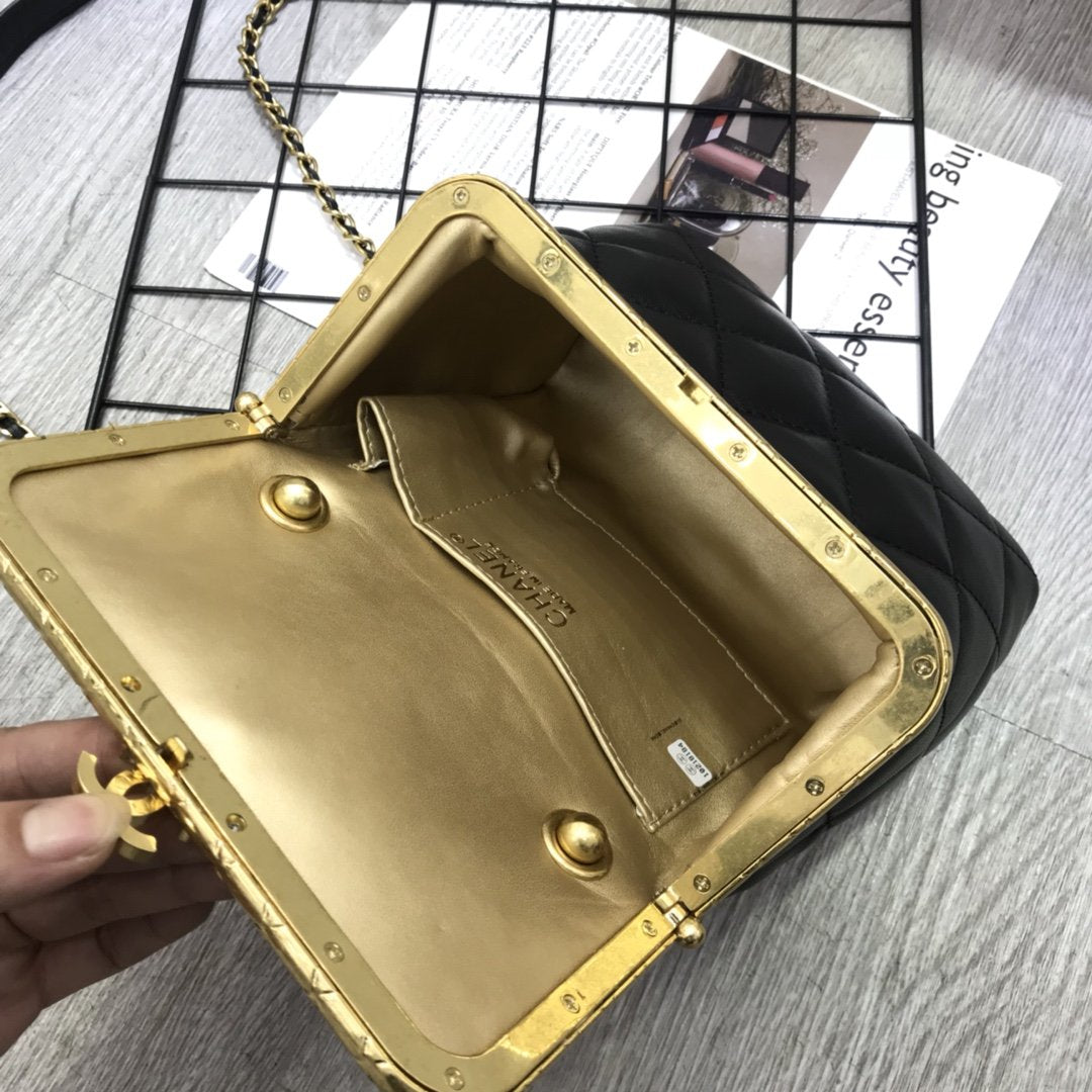 CHANEL  Quilted Micro My Crush Bag Black