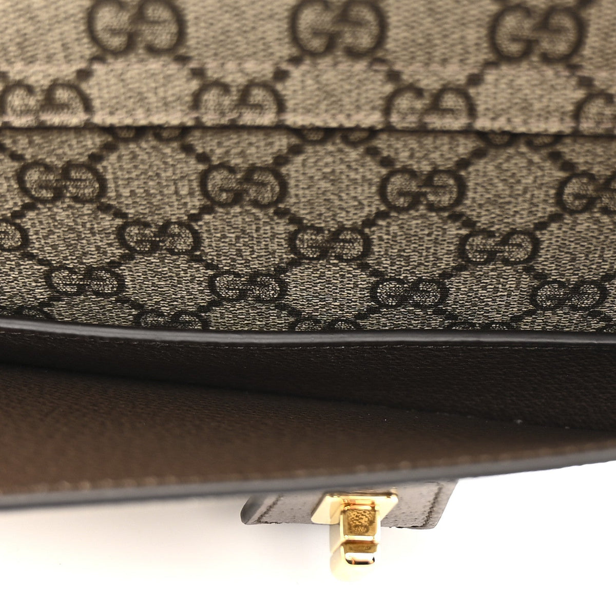 GG Supreme Monogram Textured Dollar Calfskin Blondie Belt Bag Beige Ebony New Acero