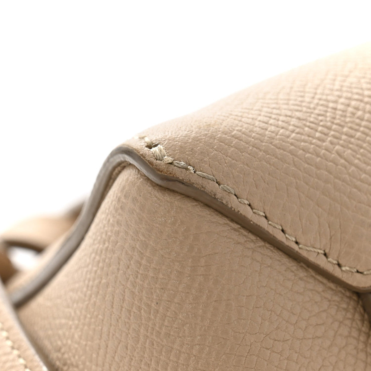 Baby Grained Calfskin Micro Belt Bag Light Taupe