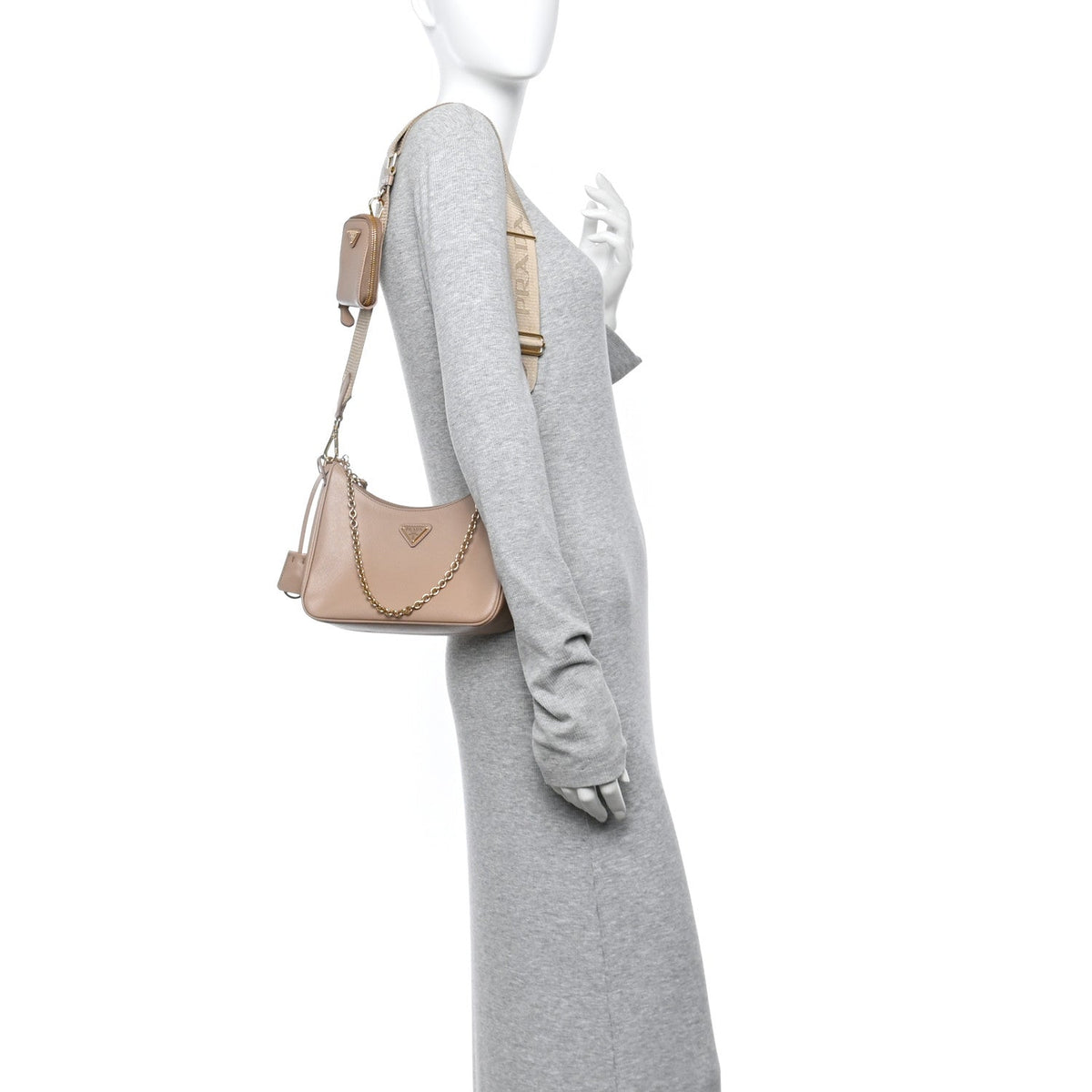 Saffiano Re-Edition 2005 Shoulder Bag Cammeo
