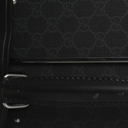 GG Supreme Monogram Globe-Trotter Carry-On Black