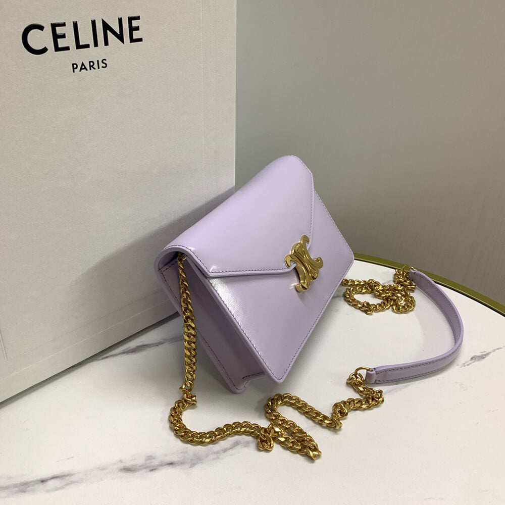 WALLET ON CHAIN MARGO in Shiny calfskin