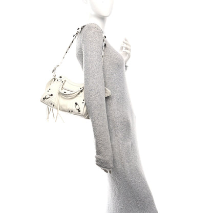Agneau Arena Neo Cagole Handbag XS Optic White