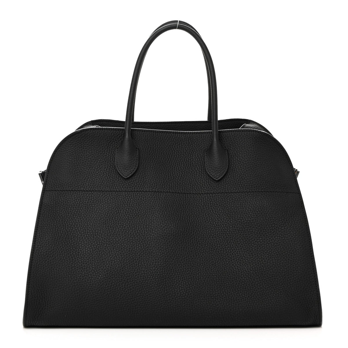 Matte Grained Calfskin Soft Margaux 15 Black