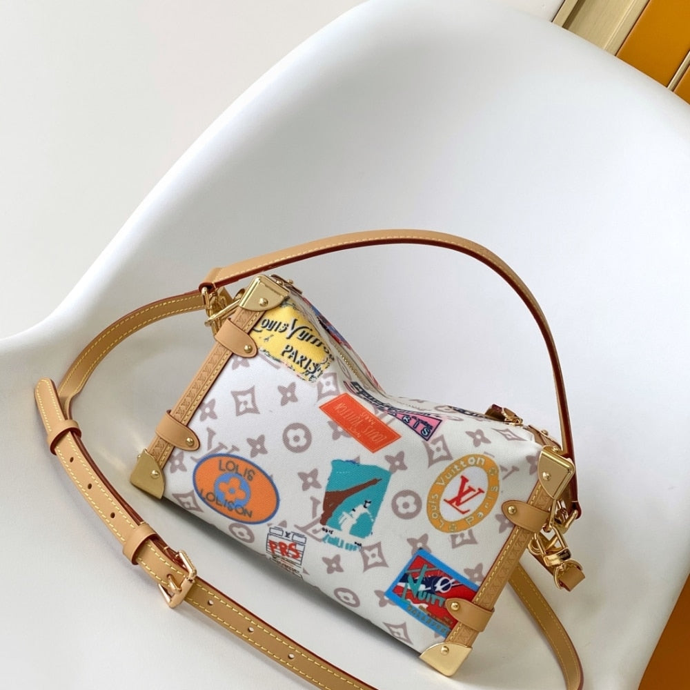 LOUIS VUITTON SIDE TRUNK MM MONOGRAM DUNE 23CM M14606