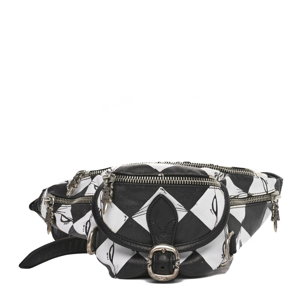 Canvas 99 Eyes Snat Pack Gunslinger Waist Bag Black White