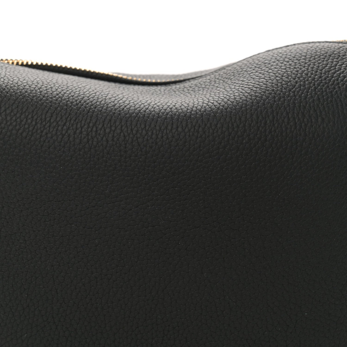 Grainy Calfskin Knight Arc Bag Black