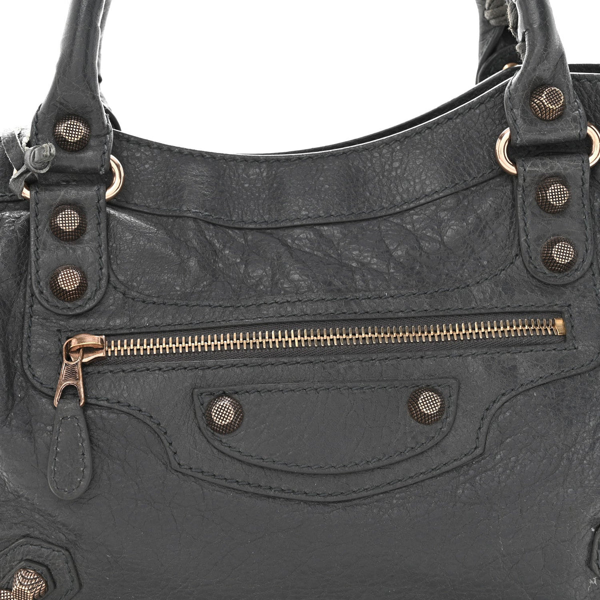 Agneau Giant 12 Rose Gold Hardware Town Gris Tarmac