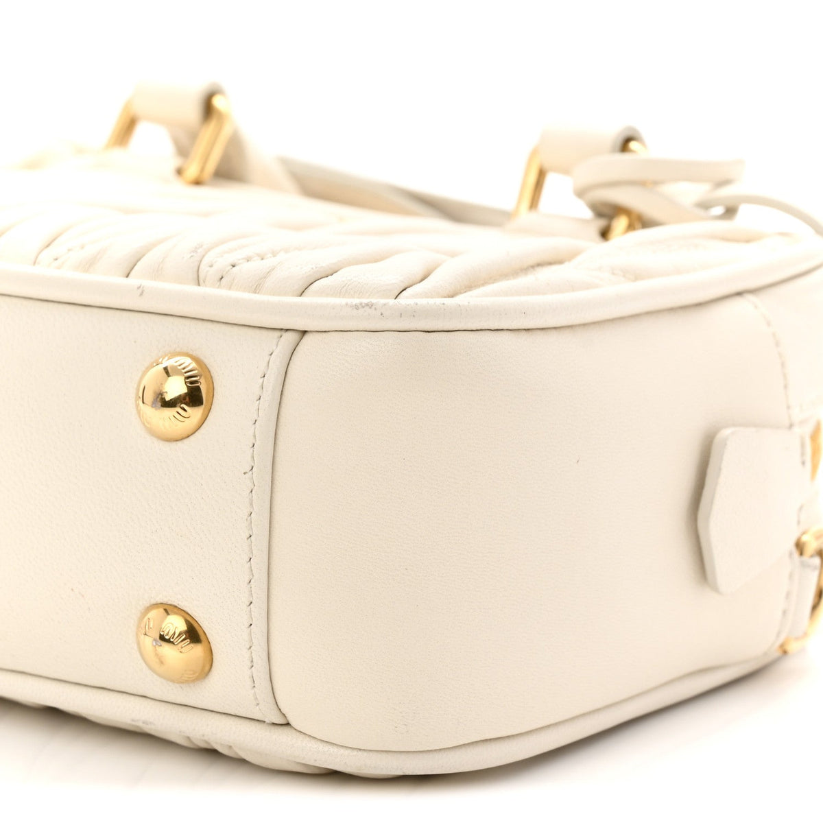 Nappa Matelasse Small Arcadie White