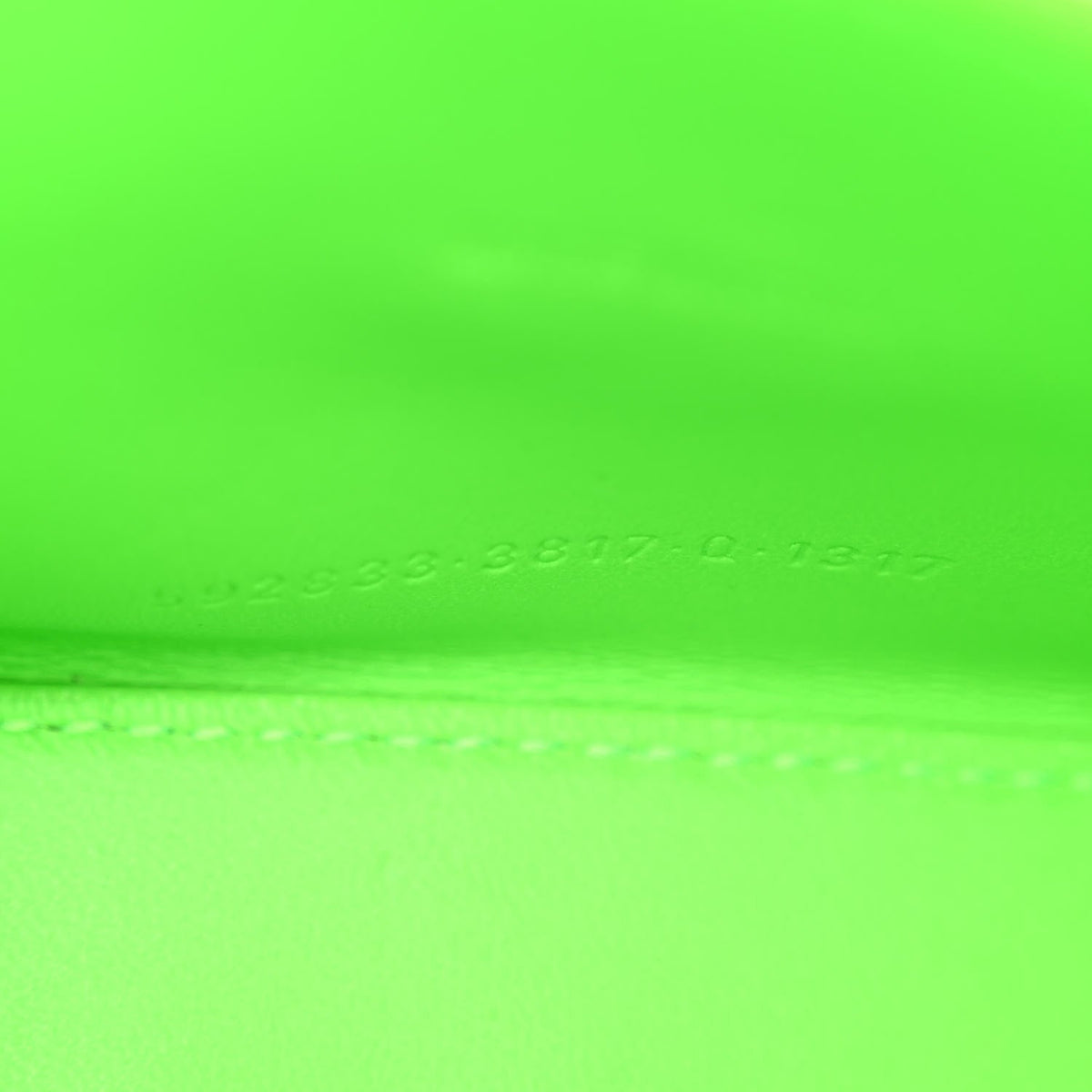 Shiny Box Calfskin Hourglass Top Handle Bag XS Fluo Green