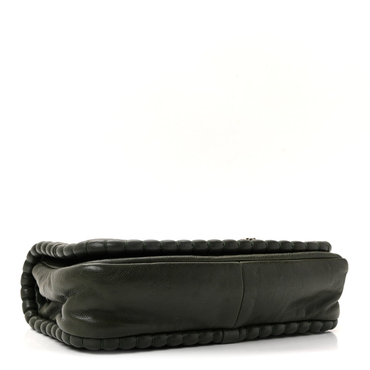 Calfskin Medium On the Bund Flap Dark Khaki