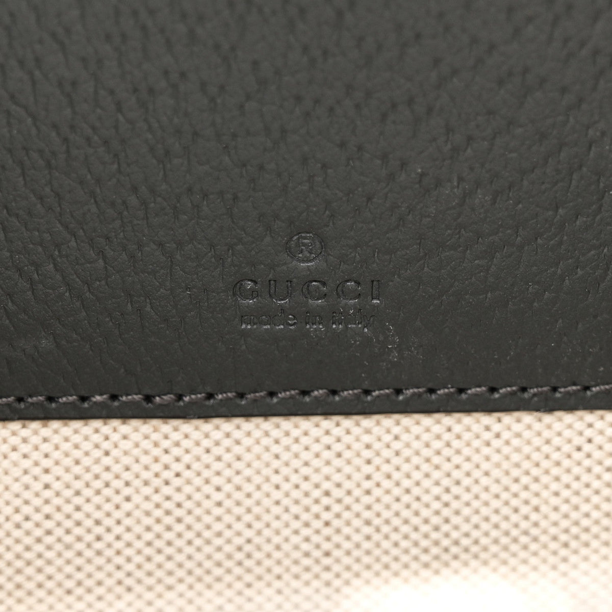 GG Supreme Monogram Textured Dollar Calfskin Small Ophidia Top Handle Shoulder Grey Black Graphite Grey