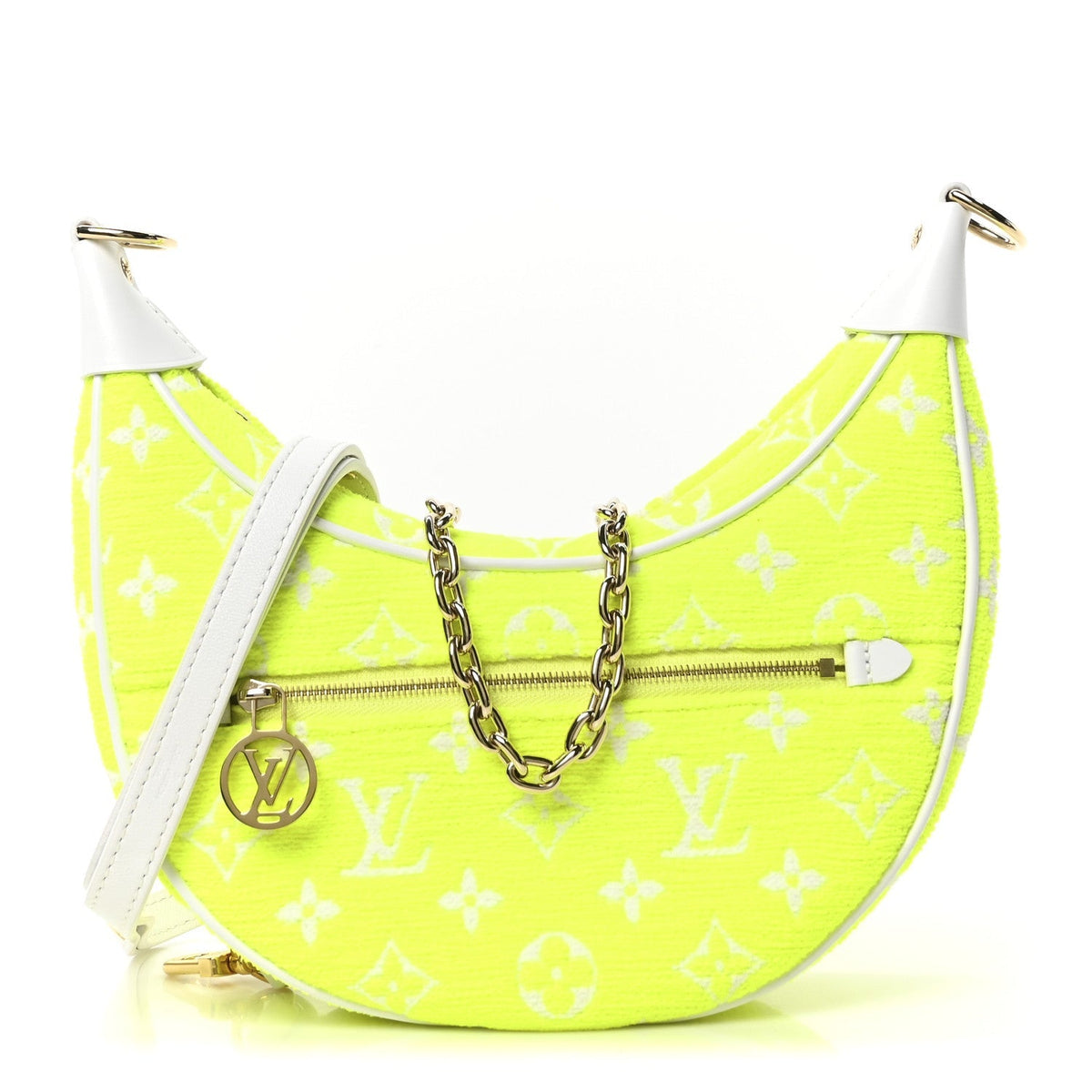 Monogram Jacquard Velvet Loop Yellow