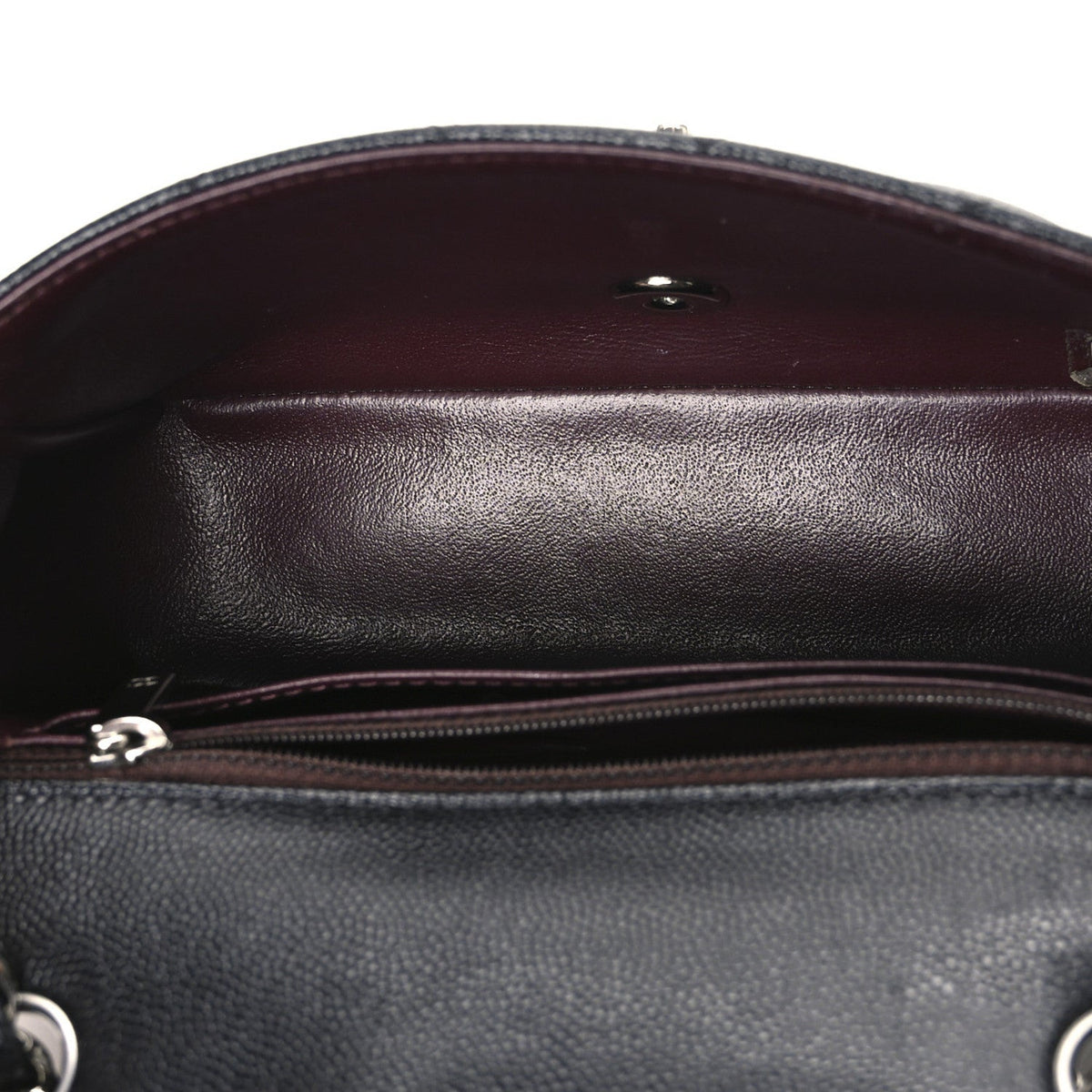 Caviar Quilted Mini Rectangular Flap Black