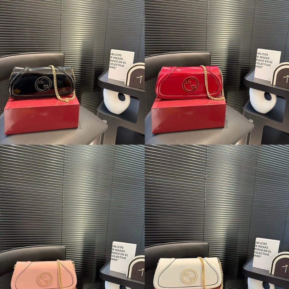 GUCCI BLONDIE SMALL SHOULDER BAG BLACK 29CM 814952 AAEEY 1000