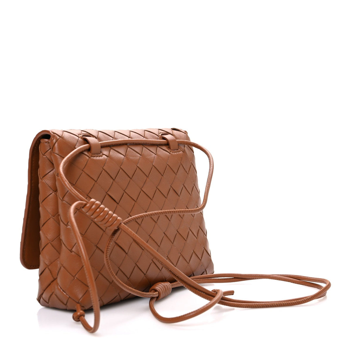 Nappa Intrecciato Mini Crossbody Bag Wood