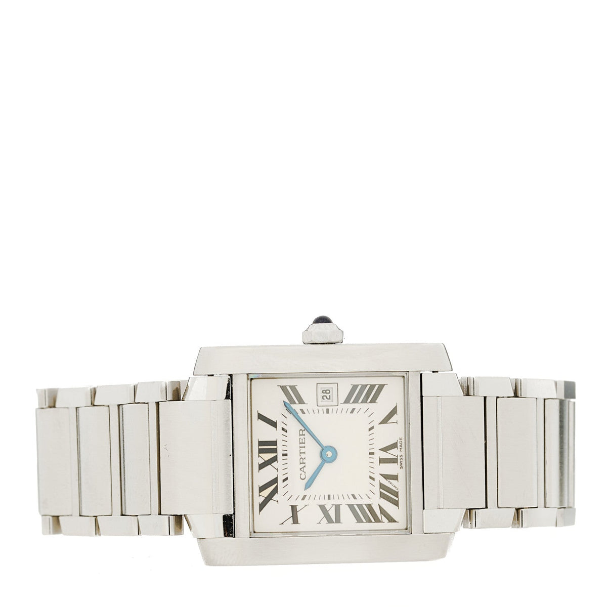 Stainless Steel 25mm Tank Francaise Quartz Watch