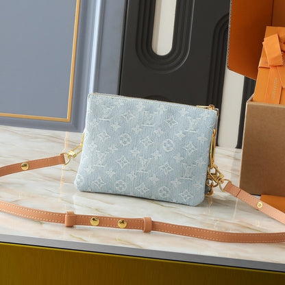 LOUIS VUITTON COUSSIN BB SKY BLUE DENIM 21CM M11401