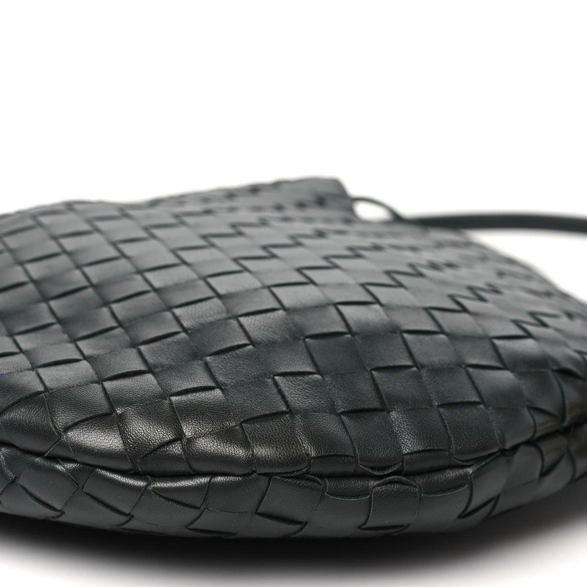 Nappa Intrecciato Medium Solstice Hobo Dark Green
