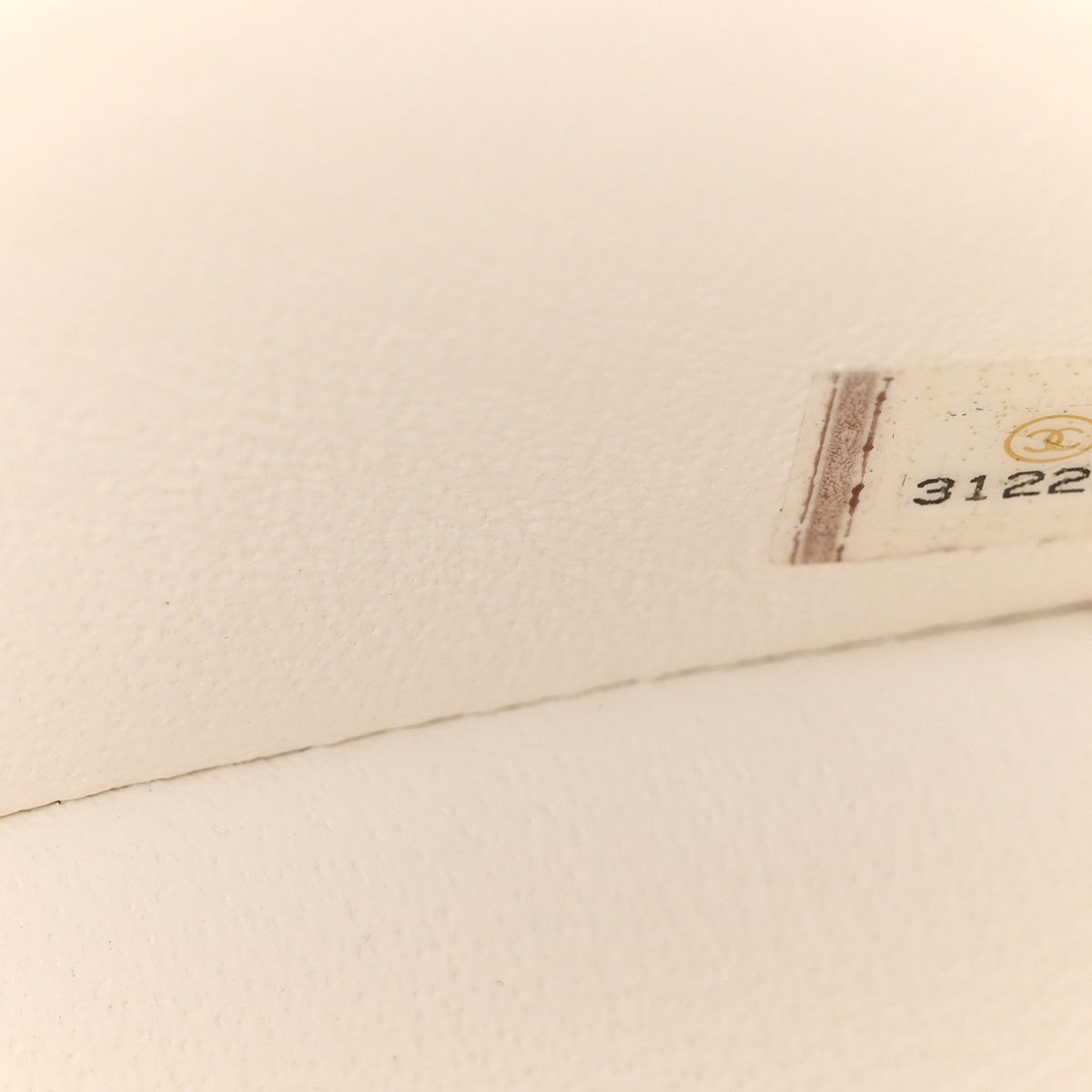 Lambskin Quilted Mini Rectangular Flap White