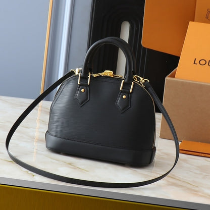 LOUIS VUITTON X MURAKAMI ALMA BB BLACK 23CM M13670