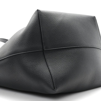 Grained Calfskin Large N/S Park Tote Black