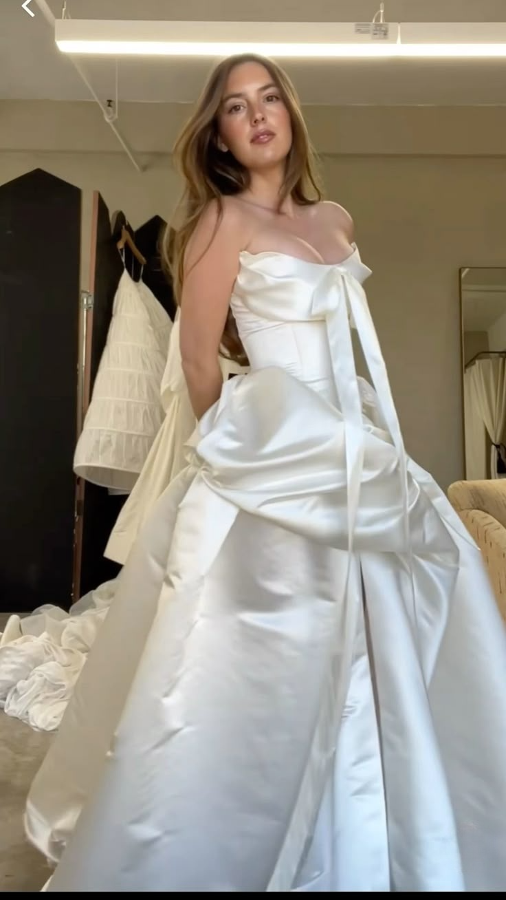 New Arrival Strapless A-Line Split Light Wedding Dress Cute Birthday Gown, D774