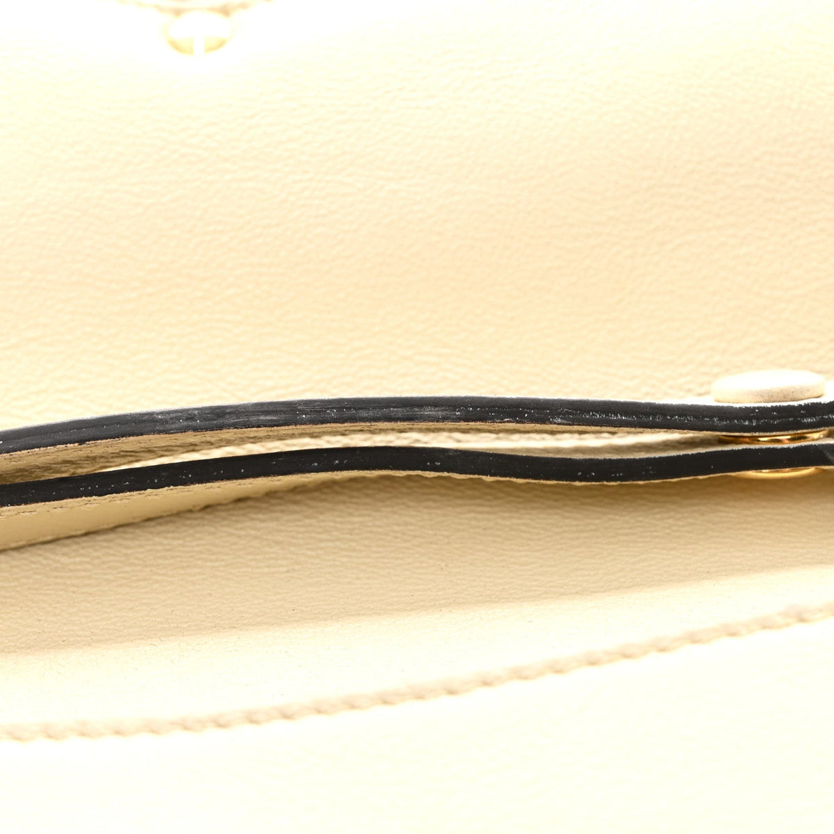 Roxy Calfskin Blondie Chain Shoulder Flap Bag Mystic White