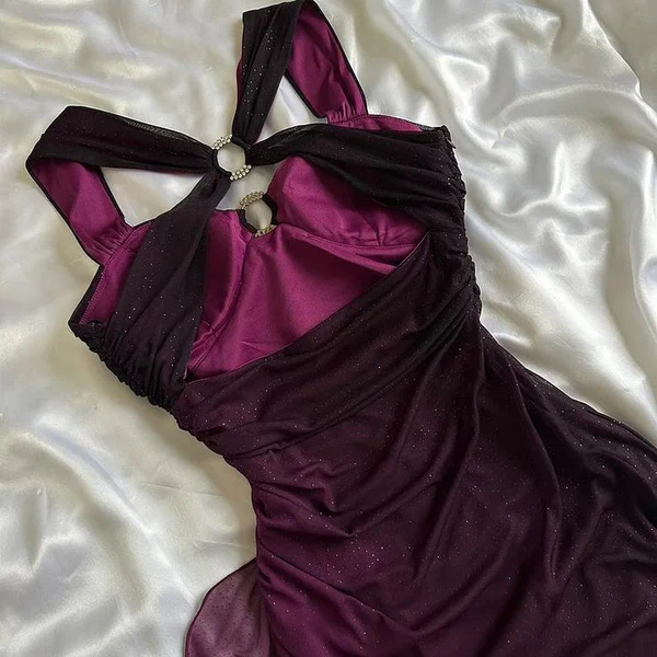 Vintage Straps Prom Dress Chiffon Long Evening Dress MD7412