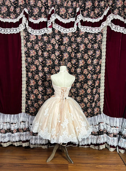 Fashionable Homecoming Dress Halter Lace Applique Prom Dress Back to School Outfits Party Dress  D6126
