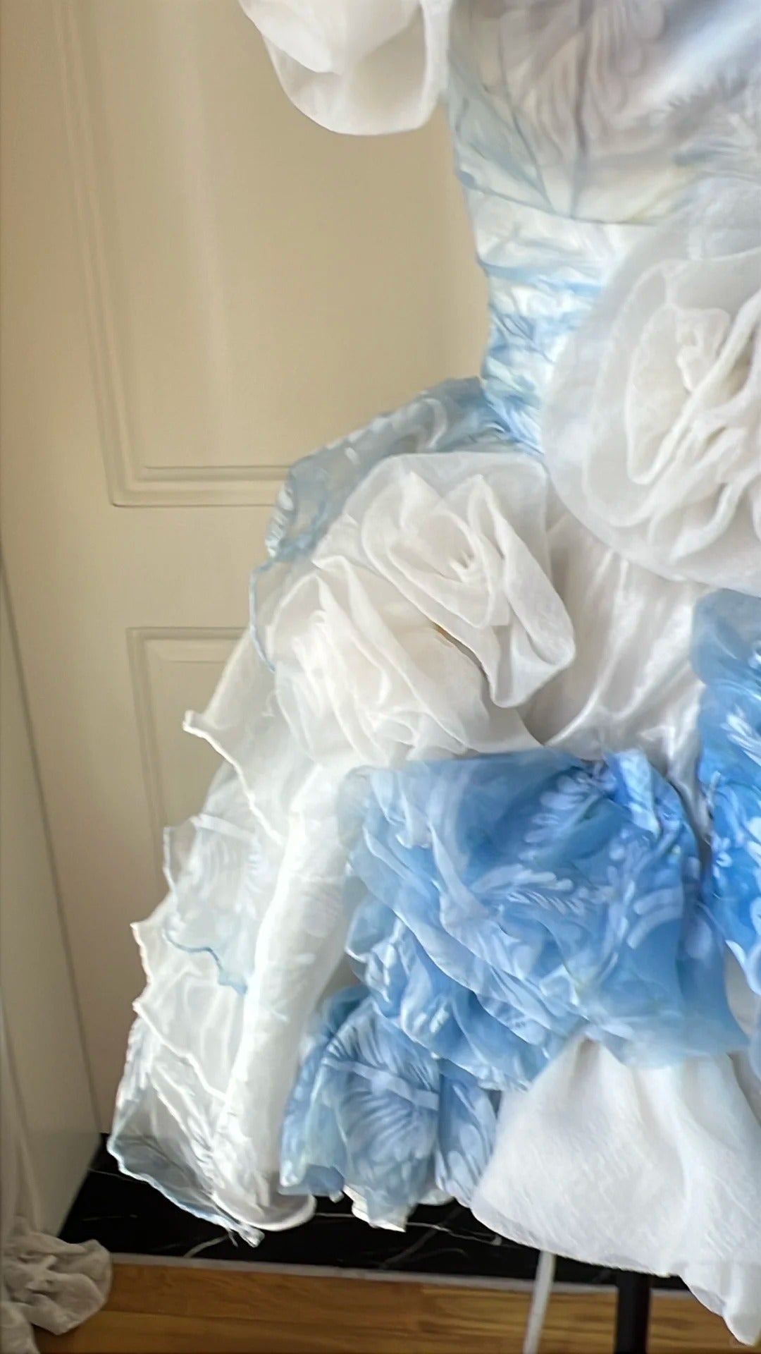 Stunning Homecoming Dress Strapless Flower Back to School Outfits Party Dress  D6449