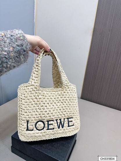 LOEWE Trend Straw Tote Bag 24x19cm